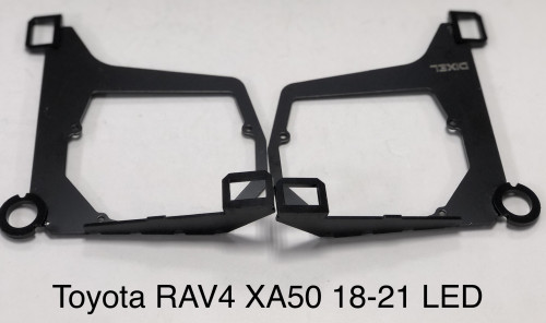 Переходные рамки Toyota RAV4 V (XA50) (2018 - 2021 г.в) LED на 3/3R/5R (2 шт.)
